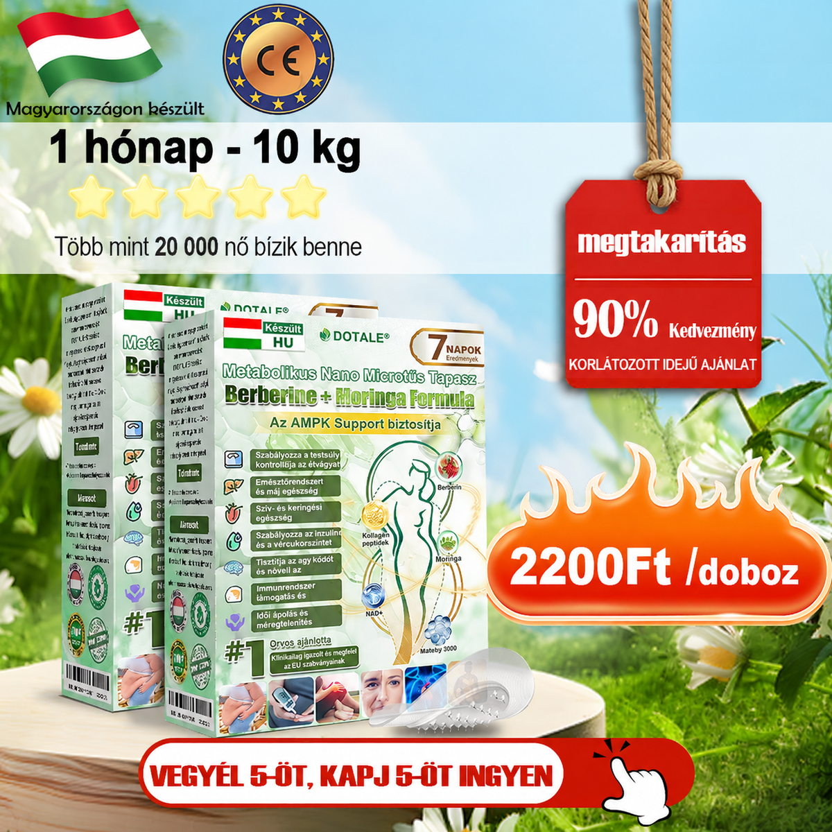 Gratulálunk! Ön ma az 500. vásárlónk, ezért különleges ajánlatban részesül: a második terméket 30% kedvezménnyel vásárolhatja meg!